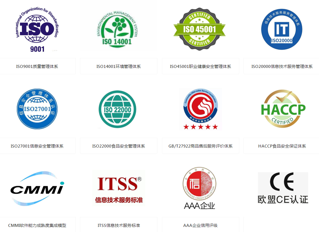 认证体系有哪些_认证体系有什么用_iso体系认证有哪些